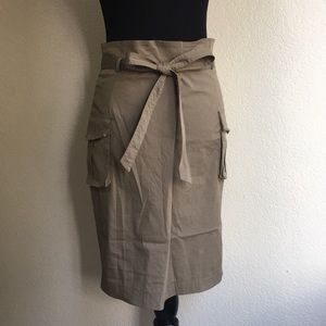 JENNIFER TATTANELLI •  Olive Utility Skirt